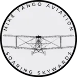 Black Aircraft Aviation Logo
